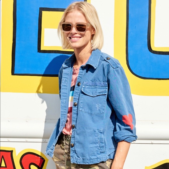 SUNDRY ARMY JACKET WITH HEART + STAR - Picture 4 of 8